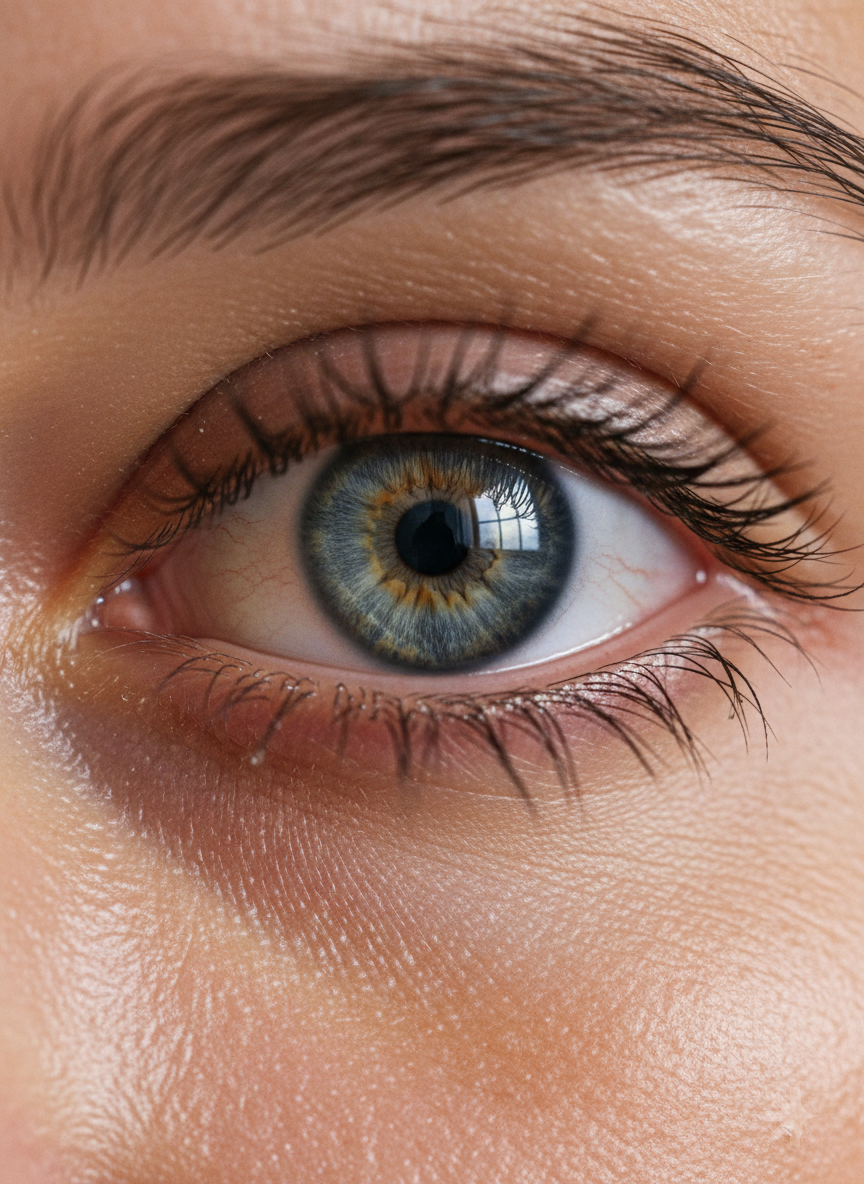 closeup of eye