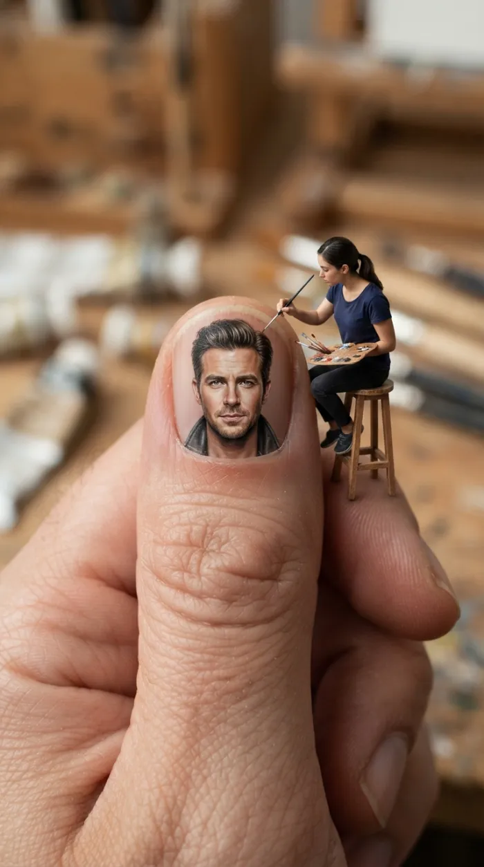 Miniature Painter Thumbnail Portrait Macro Art