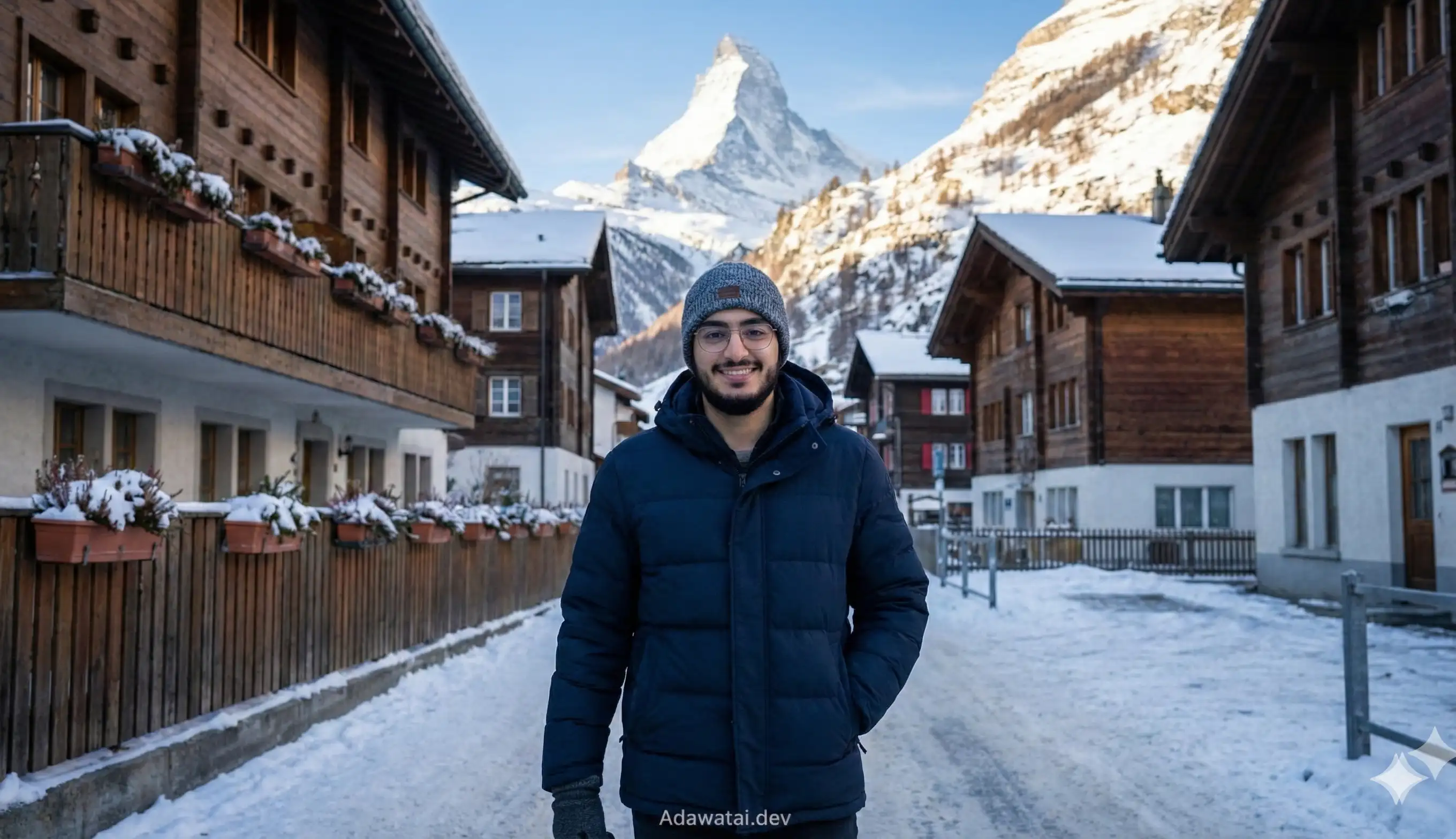 Man Zermatt Matterhorn