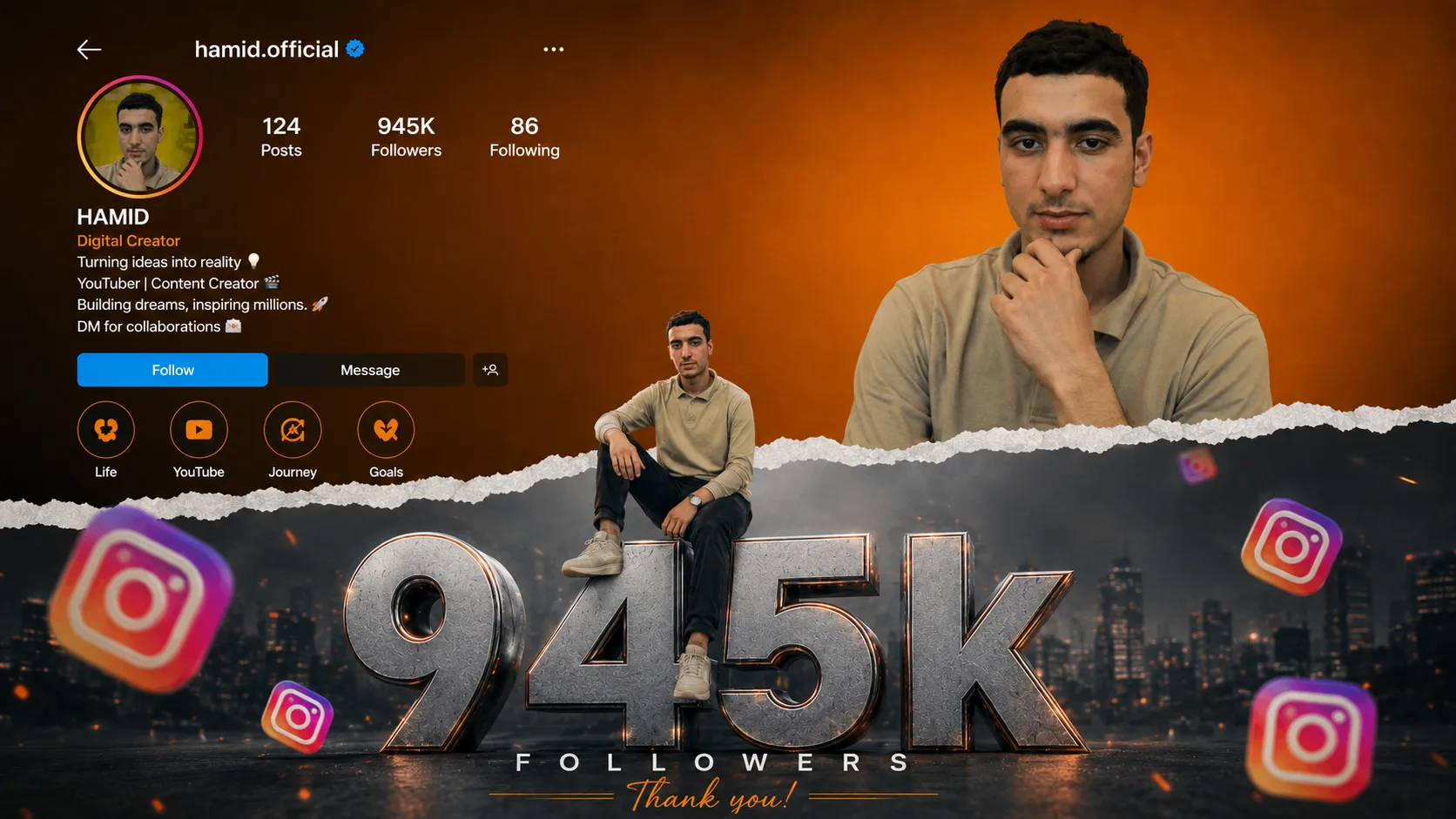 Instagram Milestone Poster